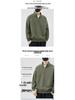 Men's Trendy Half-Zip Stand Collar Hoodie - Spring/Autumn Loose Fit Pullover