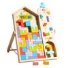 Children'S Early Education Wooden Multi-Functional Block Puzzle Three-Dimensional Building Block Game Hands-On Brain Educational Toys