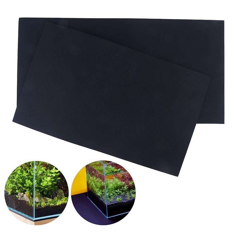 Black Thickened Fish Tank Non-slip Pad, Aquarium Shock-Absorbent Mat, Eco-friendly Insulation, Ideal for Terrarium Landscaping