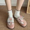 Thick-soled bag head half slippers women's summer wear 2024 new soft-soled one-pedal single shoes versatile retro Boken shoes