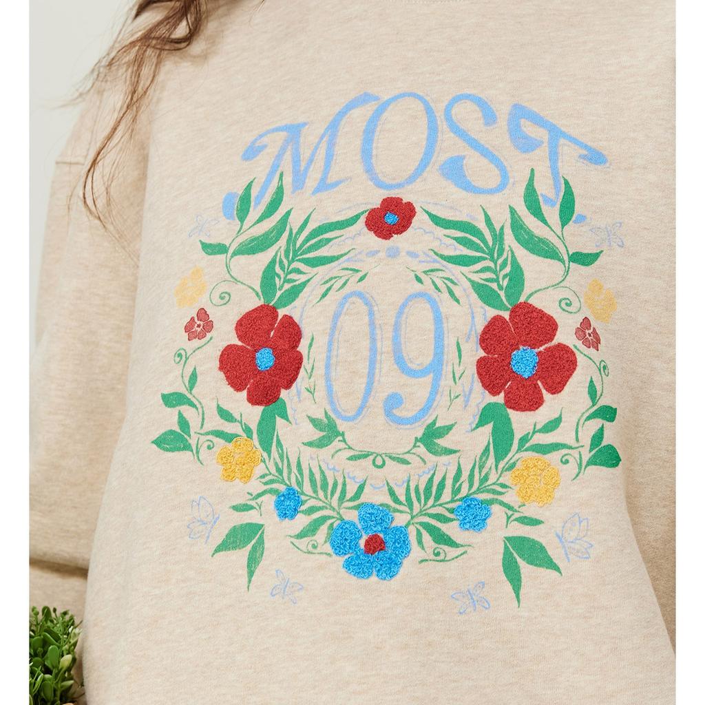 DIMANAF New 2025 Women Embroidery Flower Hoodies & Sweatshirts Print Full Sleeve Autumn Basic Tops T-Shirt New Pullover