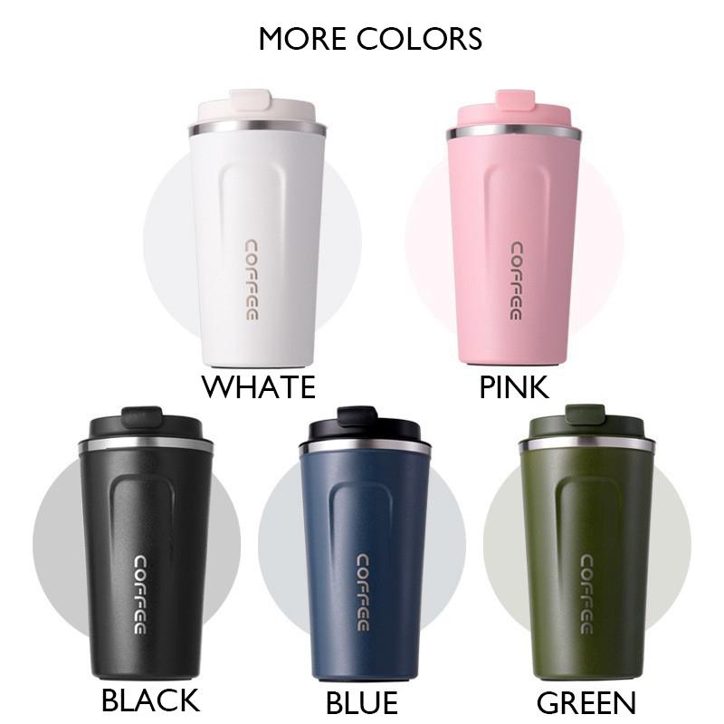380/510ml  Stainless Portable Travel Mug  Stainless Steel Smart Coffee Tumbler Thermos Cup with Intelligent Temperature Display