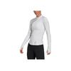 Adidas Solid Color Casual Long Sleeve T-Shirt Women Tops White HI6034