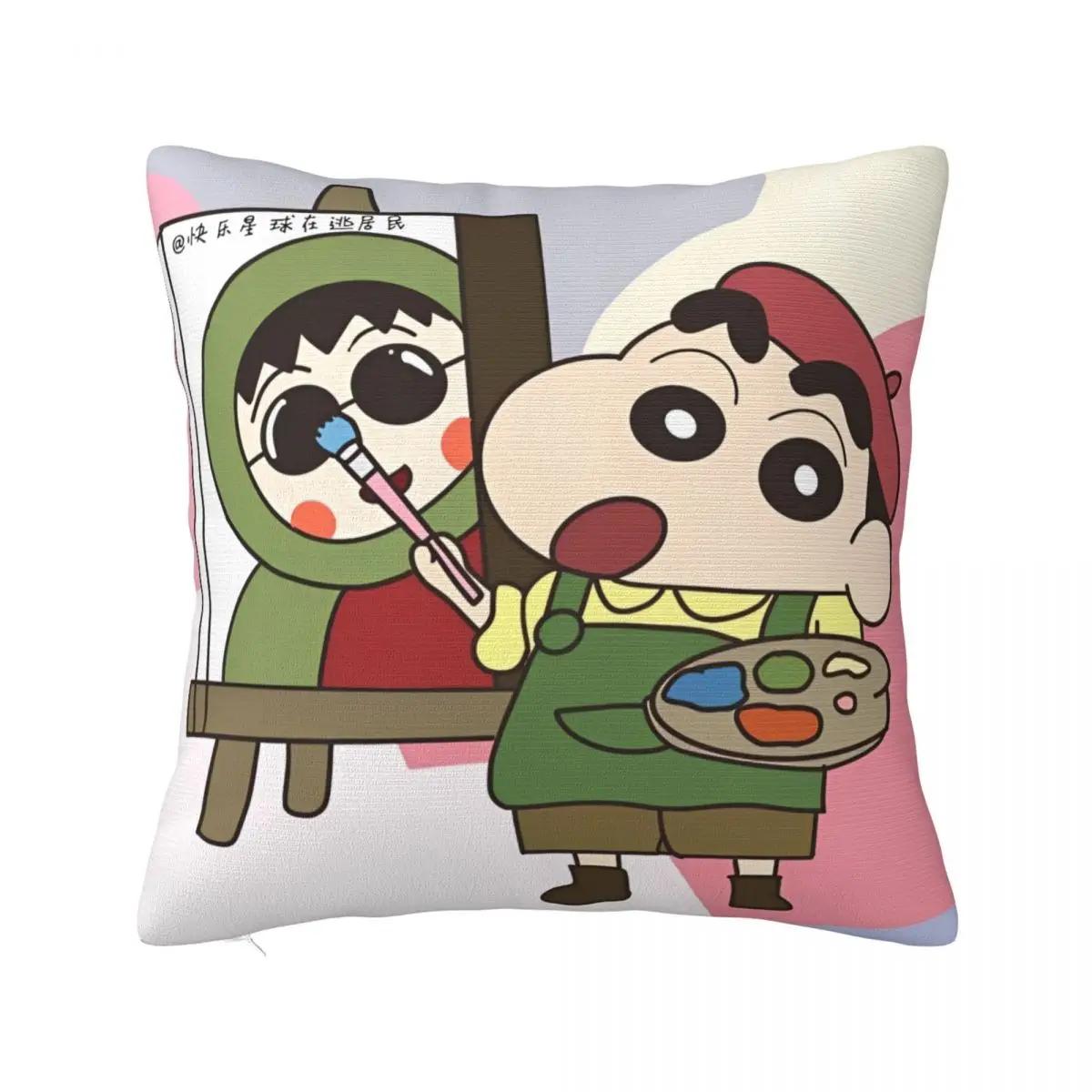 

Мультяшные наволочки для декоративных подушек, украшение для гостиной, напечатанная наволочка для диванной подушки, полиэстер, мягкая наволочка 66x66cm