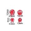 100/200pcs 4/6mm Glass Colored Beads Round Spacer Beads for Handmade DIY Necklace Bracelet Phone Chain Jewelry Making Findings