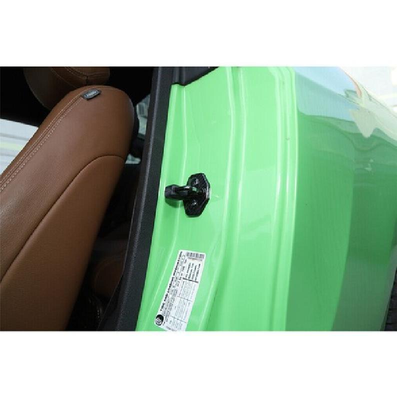 For Ford Mustang 2009-2014 Carbon Fiber Door Buckle Protection Cover Trim 2pcs