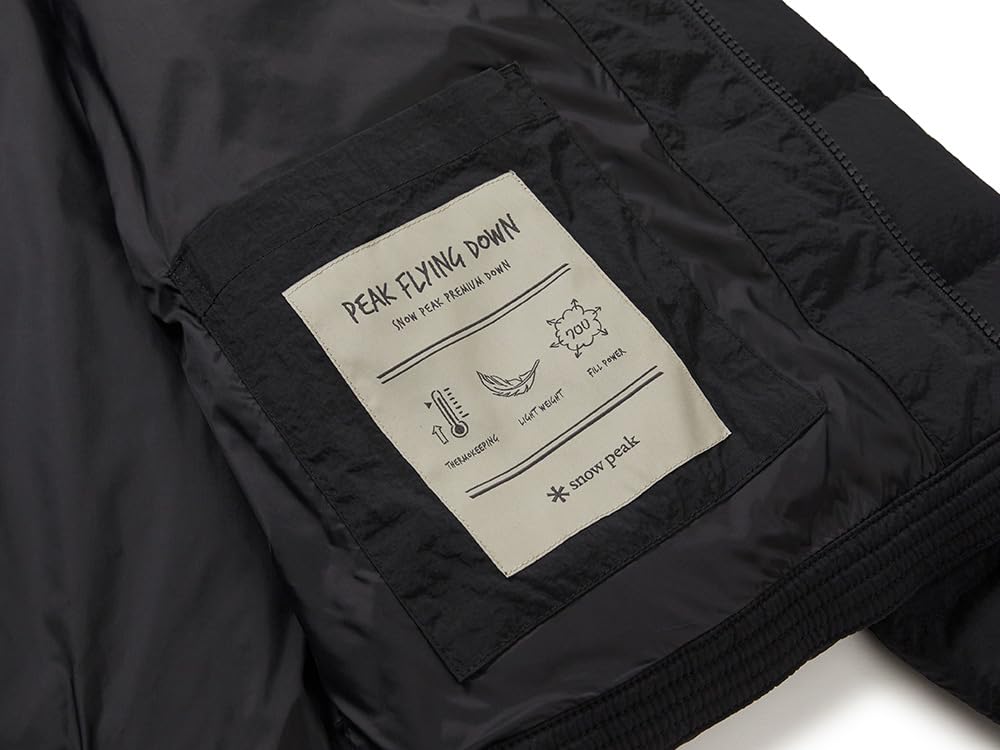 Snow Peak Land Lightweight Down Jacket Down Size XL GS-S25WMGDJ60, Outerwear, Jacket, Men's/Women's, Black,