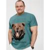 Summer Round Neck 3D Animal Pattern Print Top Fashionable Casual Short Sleeved Men's T-shirts