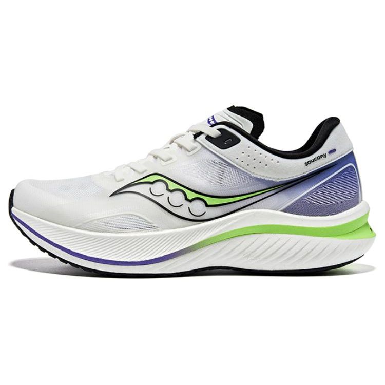 SAUCONY Slay Comfortable Breathable Shock Absorbing Durable Low Top Marathon Running Shoes Unisex Running Shoes White Purple S28192-16