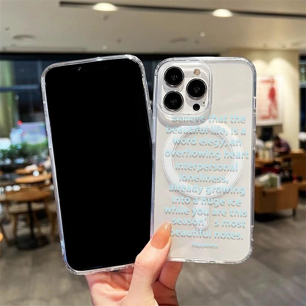 Magnetic Phone Case for iPhone 12 14 16 17 Pro 17 16 15 14 13 12 Pro Max  12 13 14 15  16 High Quality Shockproof Shell Full Protection Cute Style