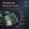 304 Stainless Steel Hose Clamp Band for Water and Gas Pipes, Range Hoods, and More