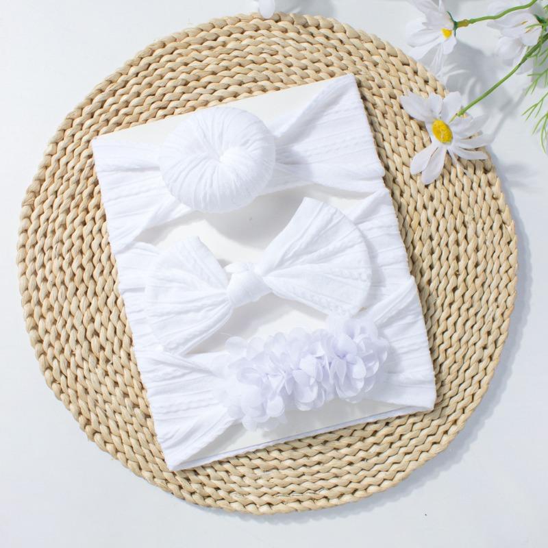 

New baby headband three-piece set, children s bow headband set combination, baby jewelry three-piece set