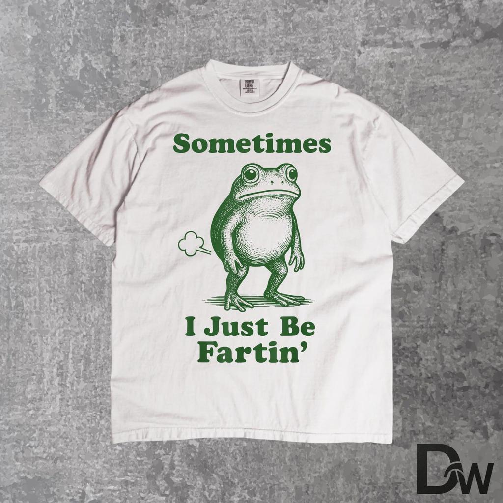 Parfois Je Suis Juste Grenouille Qui Pète T-Shirt | T-shirt Grenouille Meme Drôle Stupide, Cadeau Gag pour Adultes