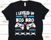 Ich bin zum großen Bruder aufgestiegen Shirt, Großbruder Shirt, Großbruder Ankündigungs Shirt, Video ,Spiel Shirt, Gamer Shirt, Gaming Shirt
