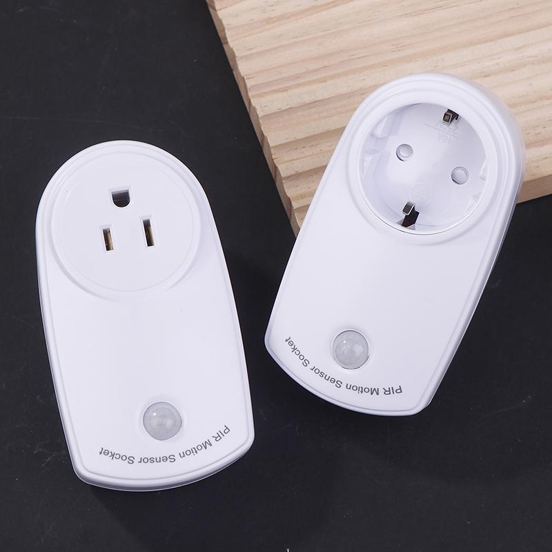 Automatic Induction Pir Infrared Sensor Socket Night Lamp Holder 120-230V 120Degree Degree Wide Angle Automatic Induction Eu Us
