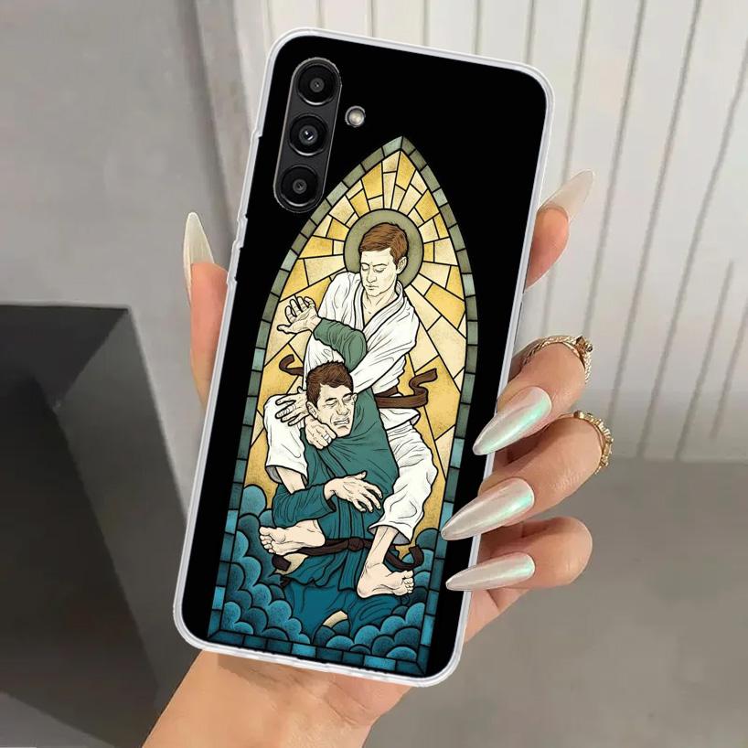Custodia per Telefono Judo jiu jitsu BJJ Brasiliano per Samsung Galaxy A16 A26 A36 A56 A15 A25 A35 A55 A14 A24 A34 A54 A13 A23 A33 A53 A05S