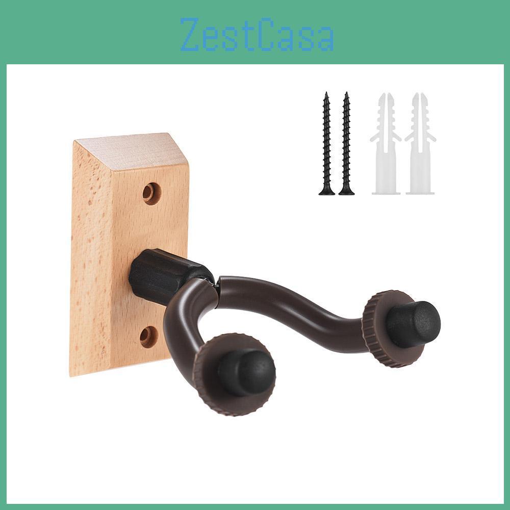 Wooden Hanger Gh01 Guitar Wall Mount Hook Holder Keeper For Electric Acoustic Guitars Bass Uk