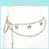 Elegant Butterfly Waist Belt Women Metal Chain Waist Accessory Suitable For Dress And Pants