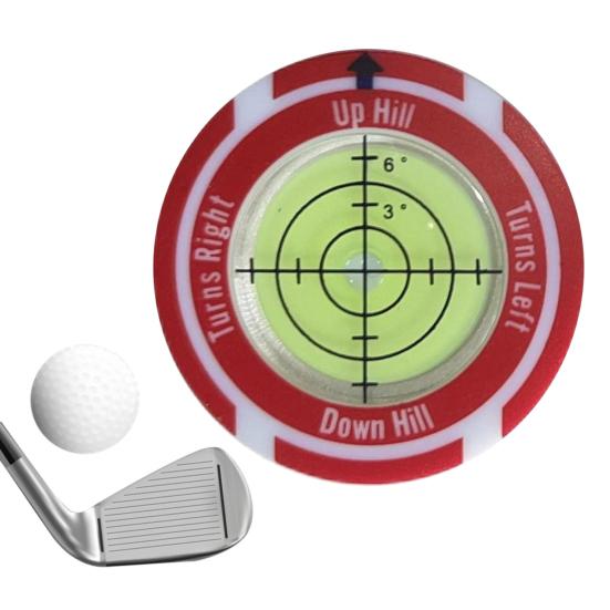 Golf Putt Green Reader Vysoce přesná kompaktní velikost Přenosná zelená pomůcka na čtení Bubble Level Golf příslušenství