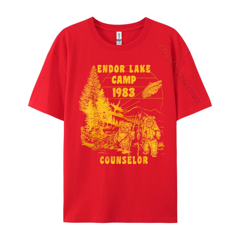 Ewok Endor Lake '83 Camp Counselor 2024 Popular Men T Shirt Casual Design Tshirts Combed Cotton Printed Tops & Tees Wholesale