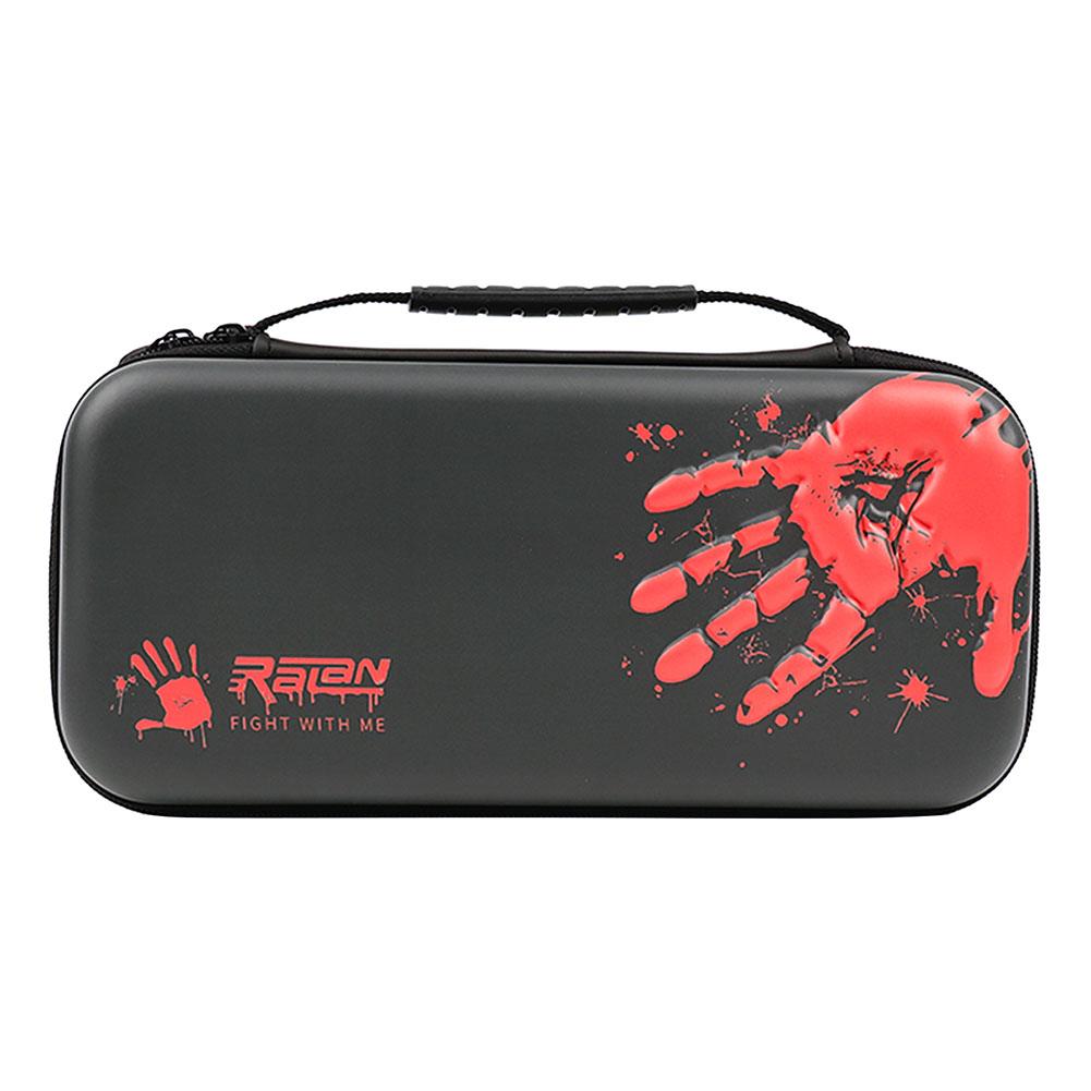 

For NS2 Handprint Storage Bag with Game Card Slot Hard Shell Console Carry Bag Anti-Scratch PU Protective Case Gifts for Friend