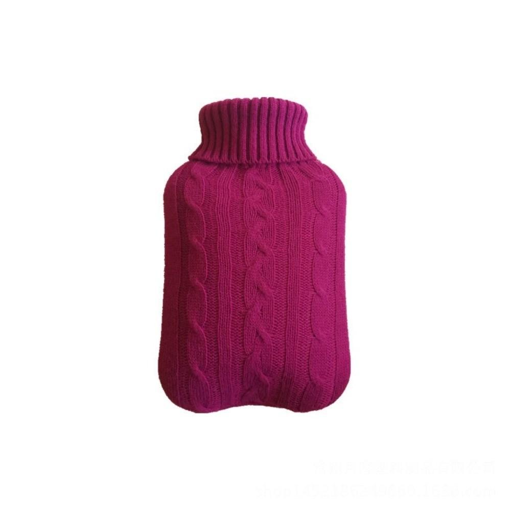 Faux Fur Natural Rubber Hot Water Bottle Cover Water-filled Bag Fleece Knitted Cover Hand Warmer