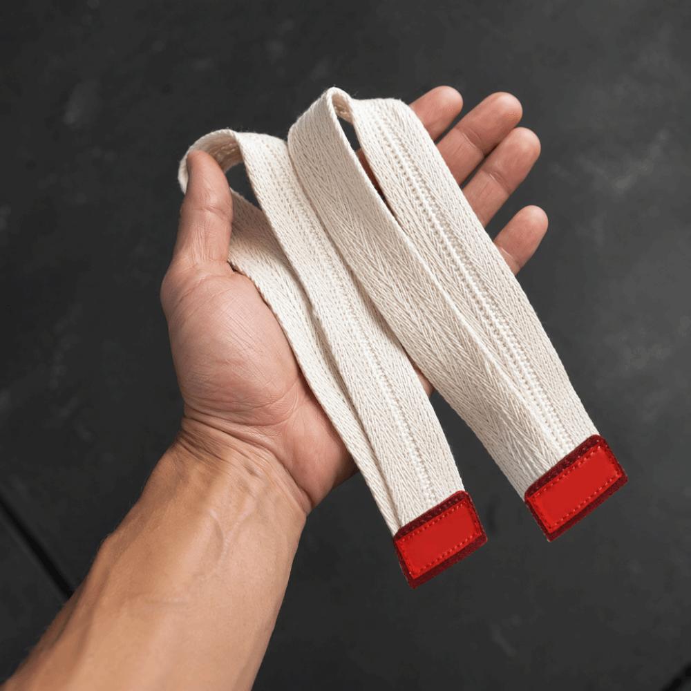 2PCS Reinforced Stitching Lifting Straps Cotton Wrist Wraps  Rowing Workouts