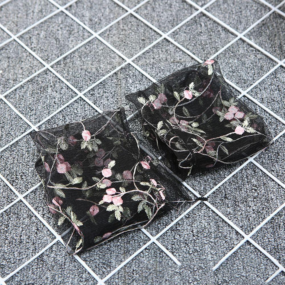 Fashion Summer Thin Floral Breathable Mesh Socks Transparent Long Socks Flowers Socks