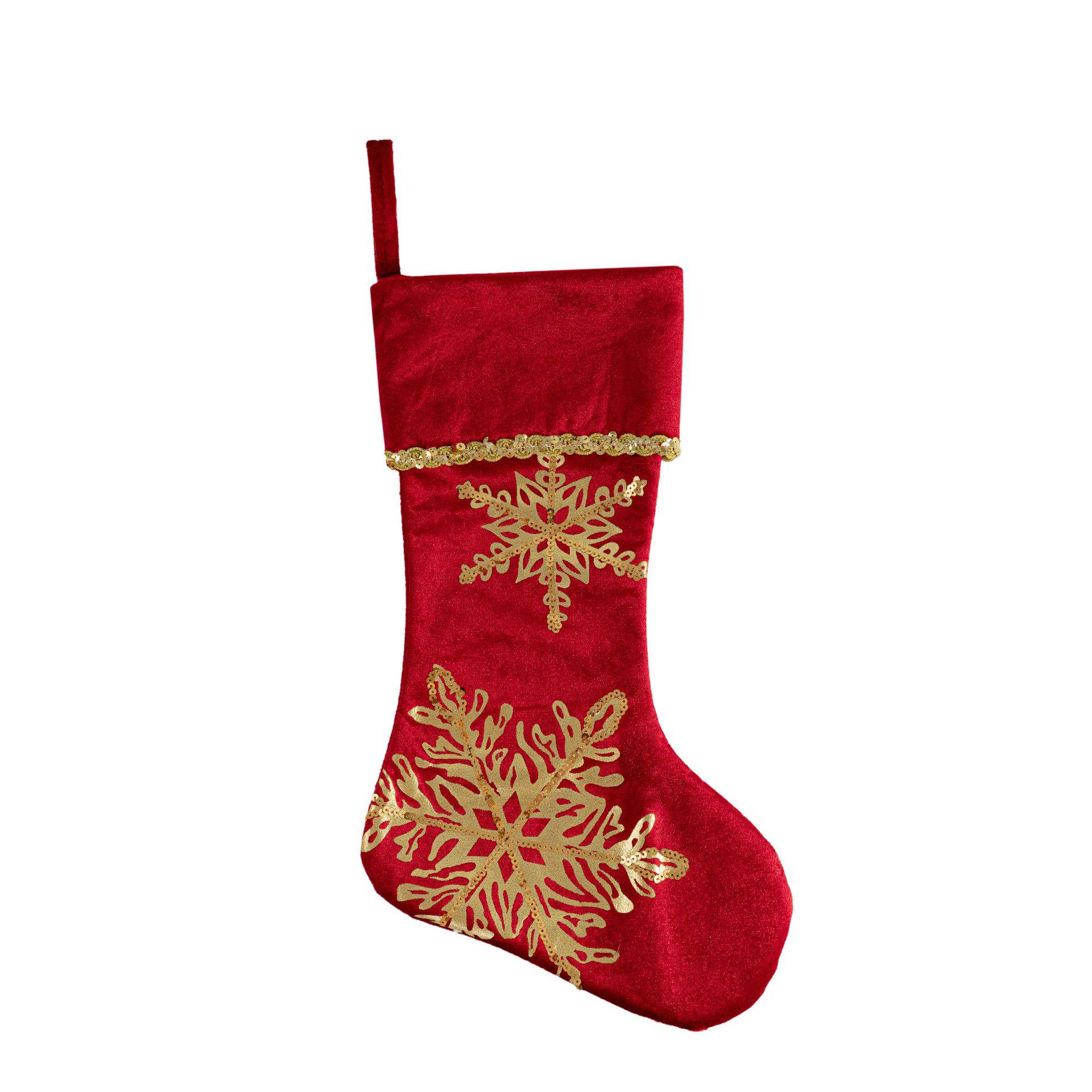 Velvet Christmas Stockings with Hot Stamping Gift Bags Ornaments