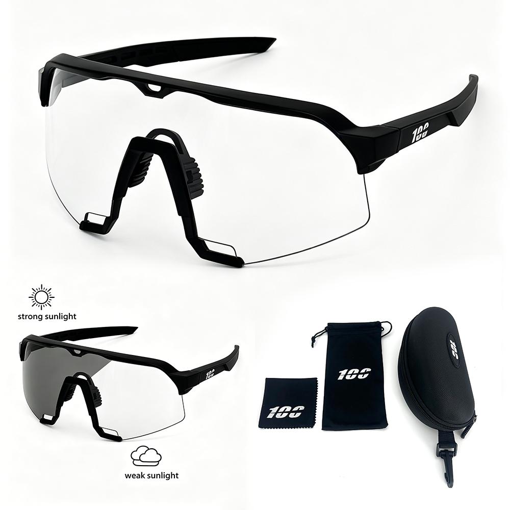 Fahrrad Photochrome Sonnenbrille UV400 HD Linse MTB Radsportbrille Für Männer Outdoor Sport Winddicht Damen Rennrad Brille