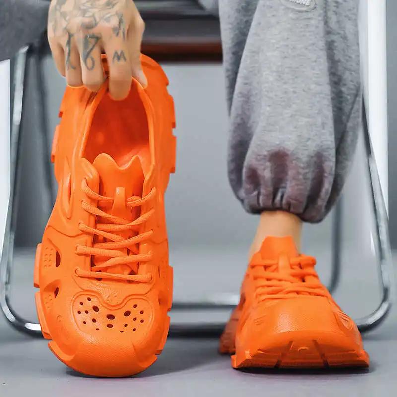 Big Sole Tied Large Size Flip Flops Slippers Casual Shoes For Men Sandals Brown Sneakers Sports Jogging Styling