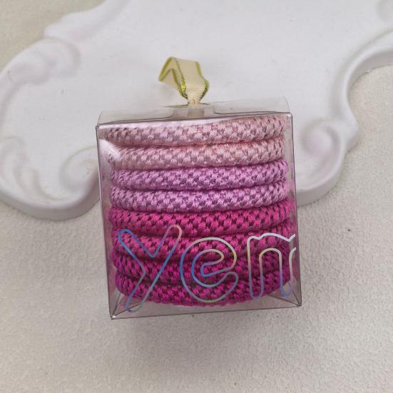 Long-lasting Hair Elastic 8Pcs High Elasticity Ropes, Braided Textured Surface Bands, Rope Super Grip No Slip Ties, Tangle Accessories Non-slip