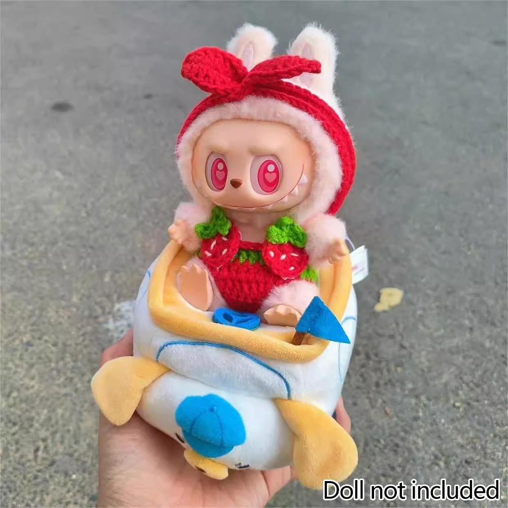For 17cm Labubu Doll Clothes Fashion Clothes Swimwear Clothes Color Match Hoodies Dolls Accessories Cute Decoration Little Clothes