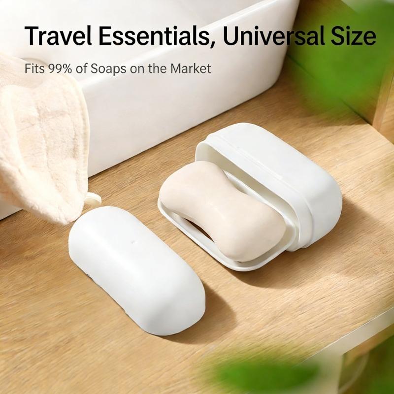 Leakproof Soap Case For Bathroom And Travel Plastic Soap Container with Drainage Design Prevents Mess for Business Trip