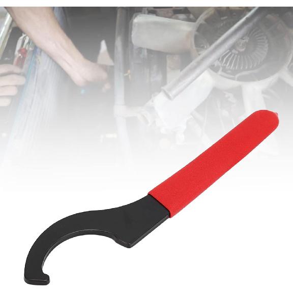 Locknut Wrench, Castle Nut Wrench, Coilover Spanner Wrench C Shape Shock Spanner Wrench High Carbon Steel Hook Wrench Tools for Suspension System and