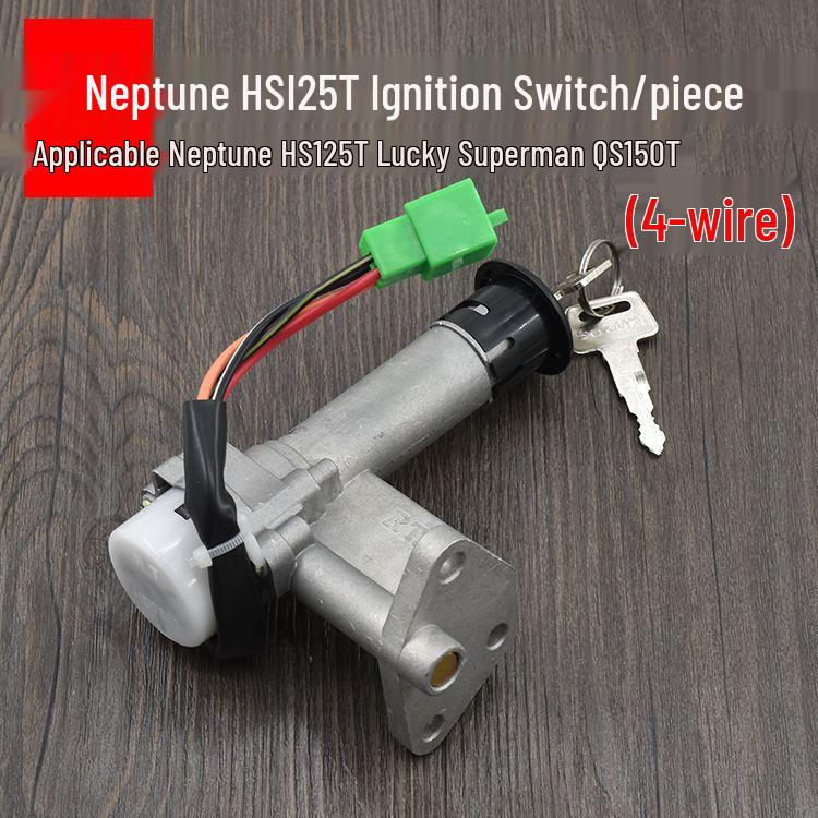 

Комплект замков для мотоцикла Neptune HS125T: Универсальный замок зажигания и полный замок транспортного средства для QS150