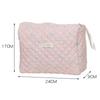 Storage Organizer Floral Puffy Quilted Cosmetics Bags Makeups Pouch Large Capacity Travel Makeup Bags Toiletry Cosmetics Cases