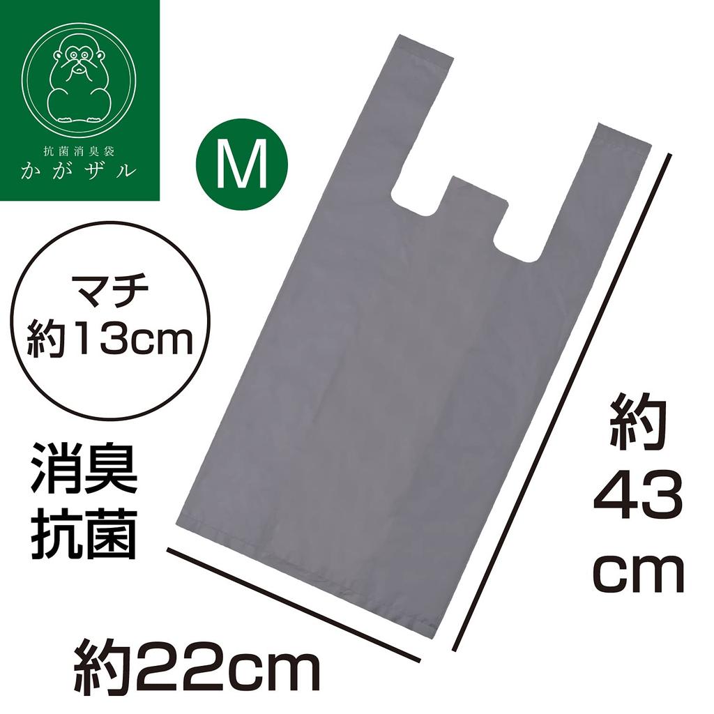 In Fine Antibacterial Deodorizing Bag Kagazaru Garbage Bag Clean Colored M Size 100 Sheets X 22 X Depth [Made Japan] Odor-free Approx. 6.7L (43 13cm)