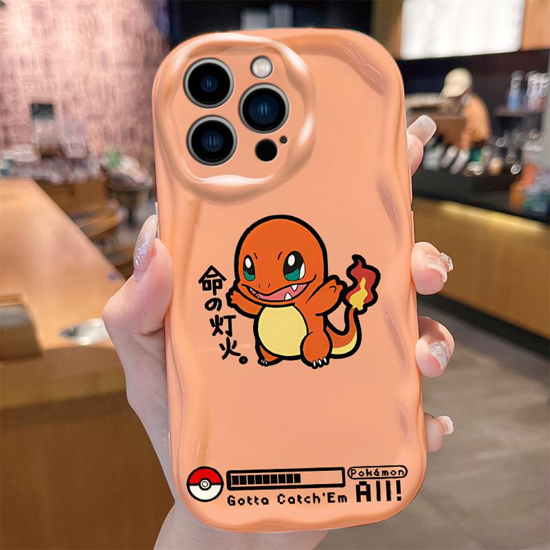 Anime Pokemon Cartoon Psyduck Glurak Hülle für iPhone 17 Air 16 E 15 14 Plus 13 12 Mini 11 Pro Max Stoßfeste Silikonhülle