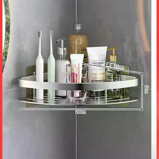 D5 Bathroom Shelf Accessories Shampoo Rack Makeup Storage Bathroom Organizer Shower Shelf Accessories No Drill Wall Corner Shelf