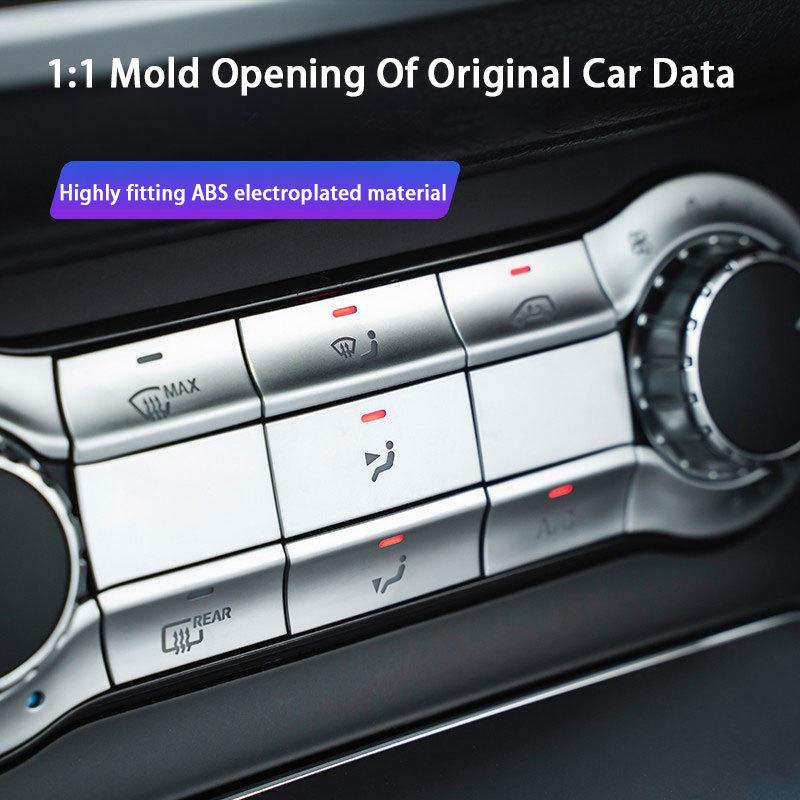 For Mercedes Benz GLA X156 CLA X117 A W176 B Class W246 W242 2013-2017 2018  Car Air Conditioner Button Cover Trim Sticker