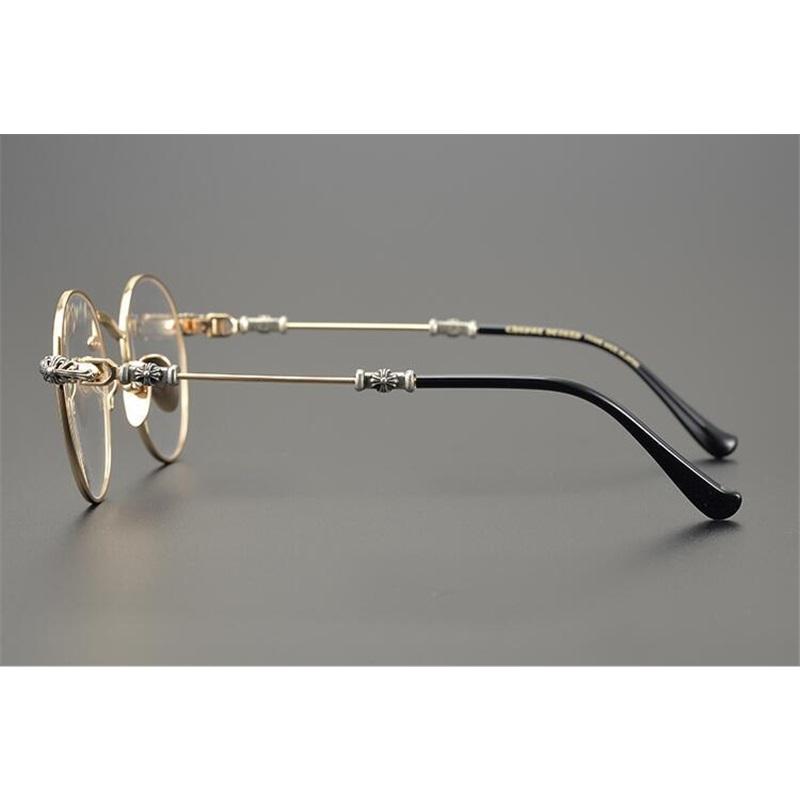 Handmade CHAR trendy and versatile glasses frame, ultra-light pure titanium retro round frame with anti-blue light myopia frame for men and women