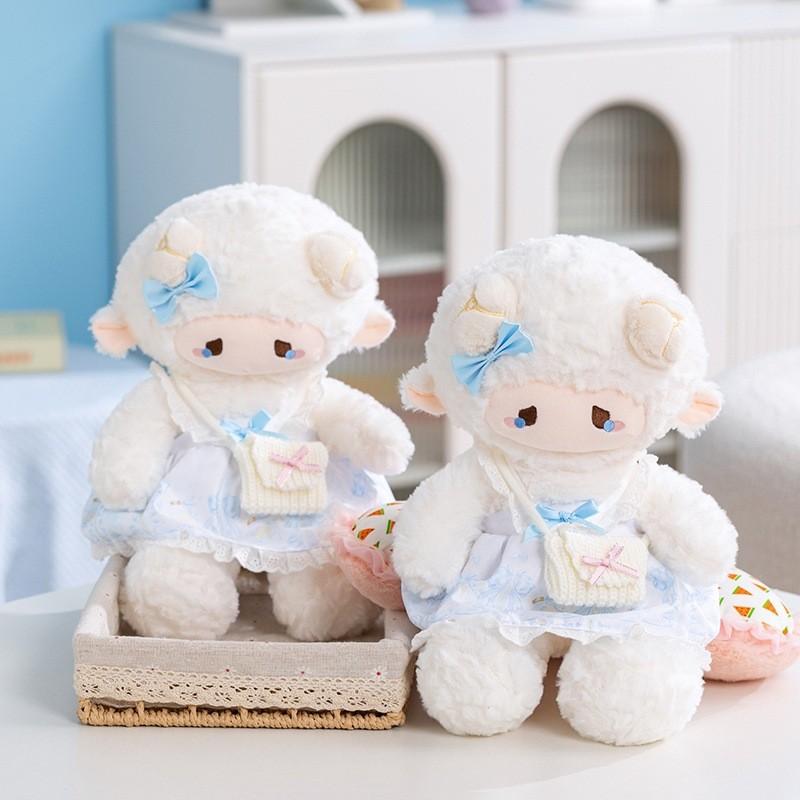 Puff Pao Sheep Plush Backpack Soft Toy For Kids And Teens