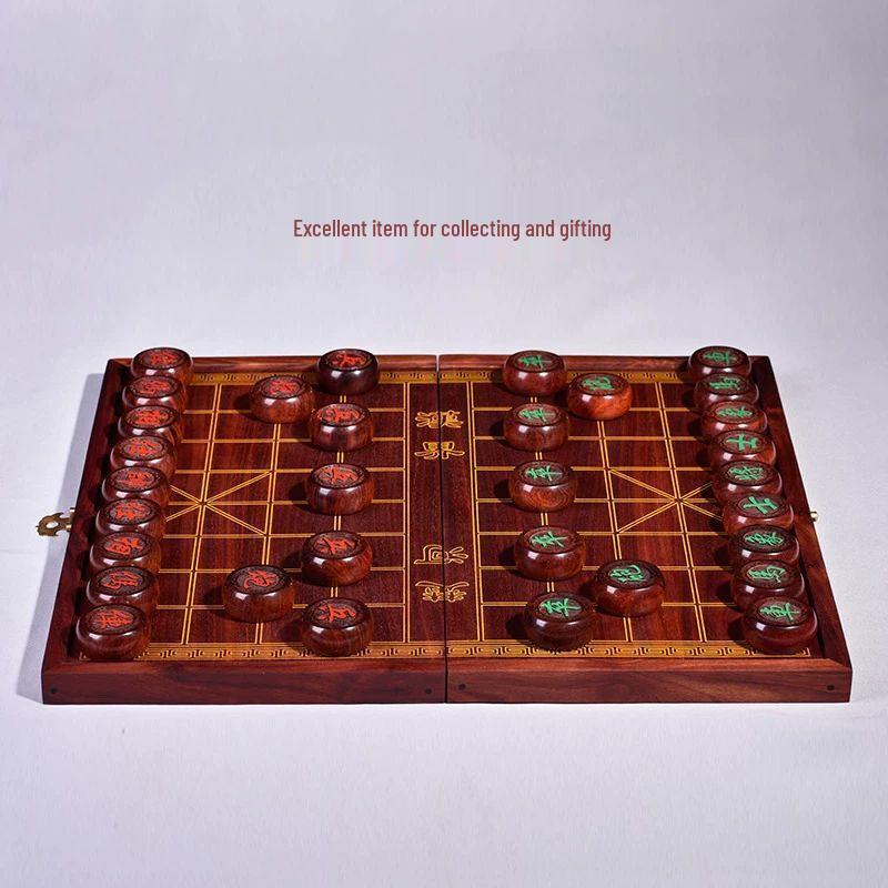 Premium Red Sandalwood Chinese Chess Set