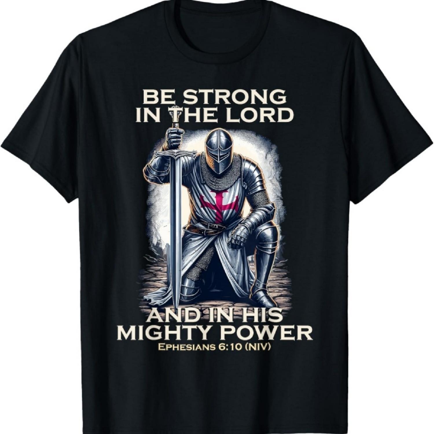 

Templar Praying Knight Christian Bible Verse Saying Lord T-Shirt XXXXXL різнокольоровий