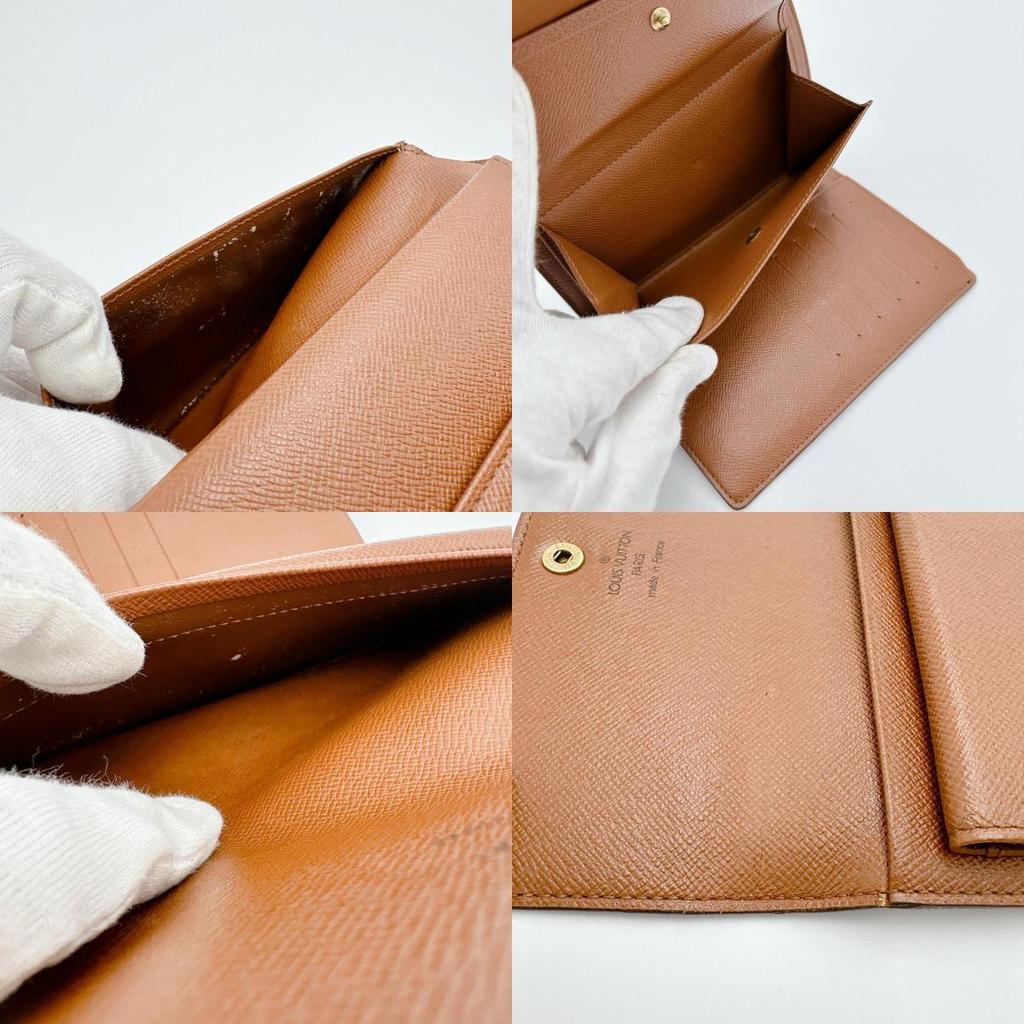 LOUIS VUITTON Monogram Porto Tresor Etuis Tri-fold wallet Monogram canvas M61202 Used