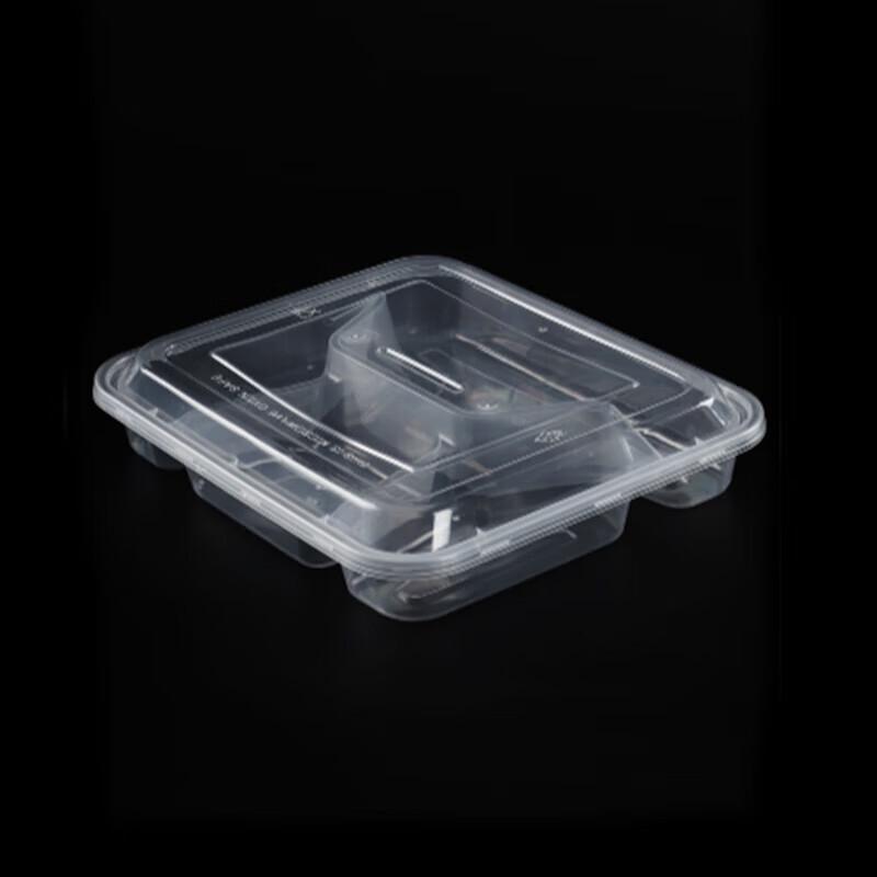 Rong He Disposable 4-Compartment Takeout Container