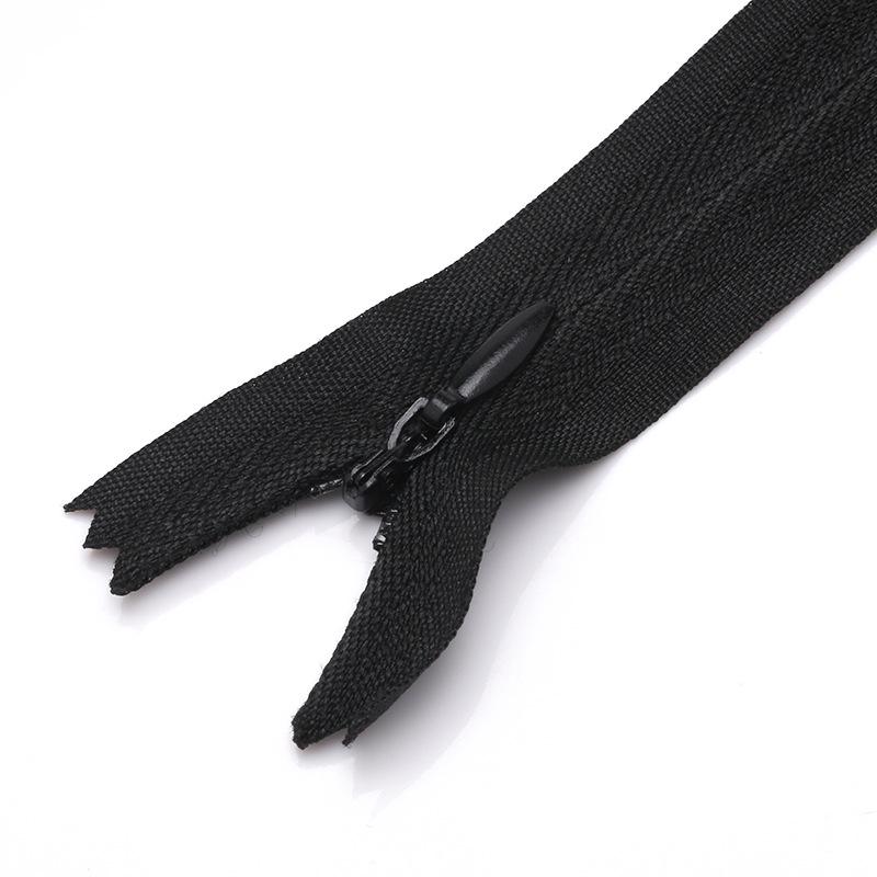 Colored Nylon Invisible Zipper for Home Textiles & Clothing Accessories - #3 Closed-End Design