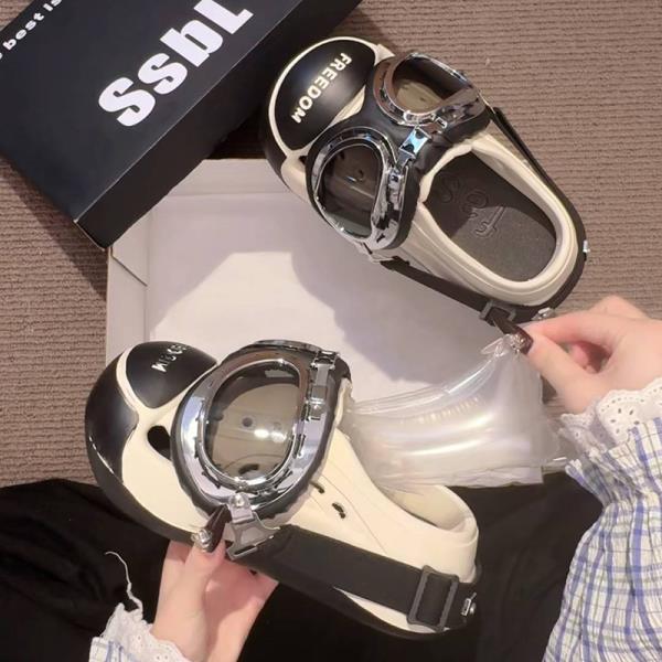 

Модная обувь Женские тапочки Летние пантофли Разноцветные сандалии Шлепанцы Сланцы Женские Пляжная мода Мягкая девушка 2025 Сабо Роскошные Mi 35