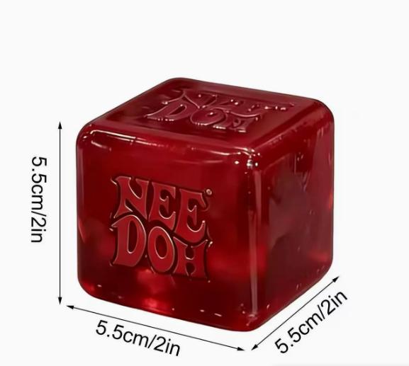 

Kids Childrens Trending Nee Doh Jellyfish Cube Squish Toy Soft Jelly Squeeze Stress Relief Fidget Toy Sensory NeeDoh for Adults